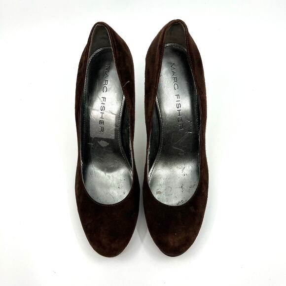 Marc Fisher Destina Brown Suede Pumps Women's 8 US - Picture 5 of 9